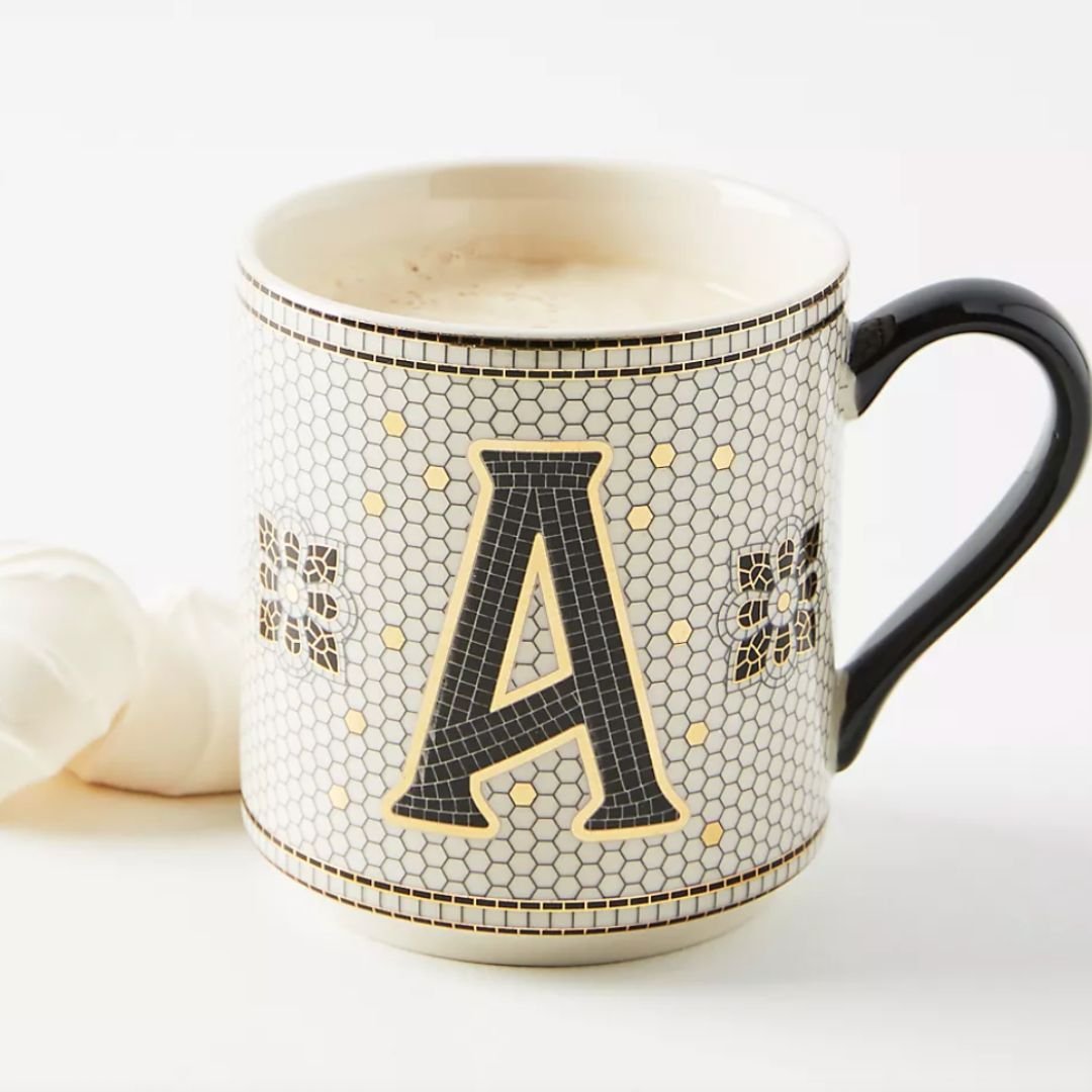 Tile Monogram Mug